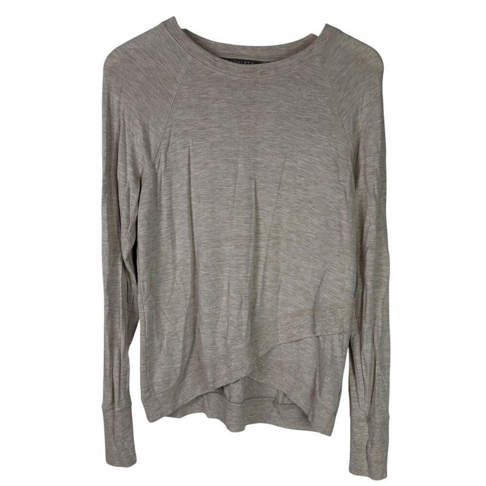 Athleta Womens Small Criss Cross Sweatshirt Pinkish Beige